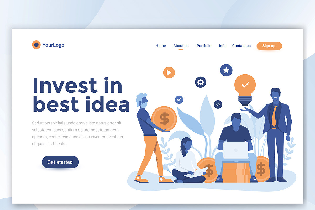 Landing page templates, an Education Illustration by Creative Graphics (Photo 5 of 12)