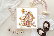 Christmas Whimsical Gingerbread Hous, an Illustration by CraftArtStudio (Thumbnail 6 of 6)