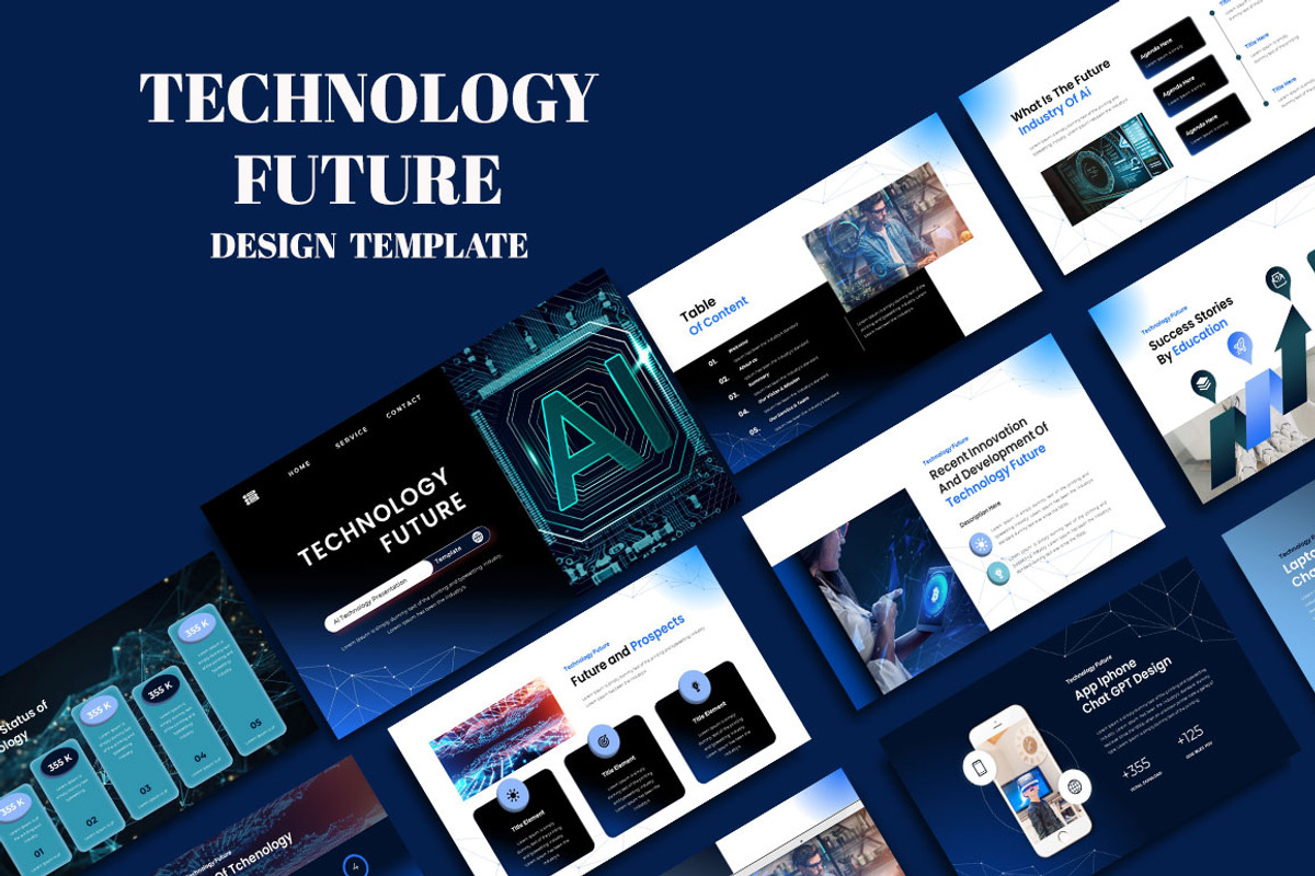 Technology Future Powerpoint, a Presentation Template by yanindesign (Photo 1 of 5)
