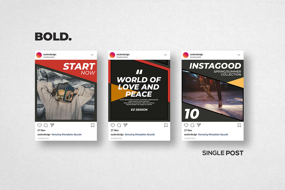 Instagram Puzzle Bold, a Social Media Template by Analogi Studio (Photo 10 of 11)
