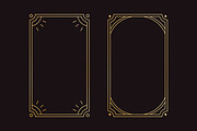 Golden line art frames set, a Background Graphic by Good Studio (Thumbnail 2 of 5)