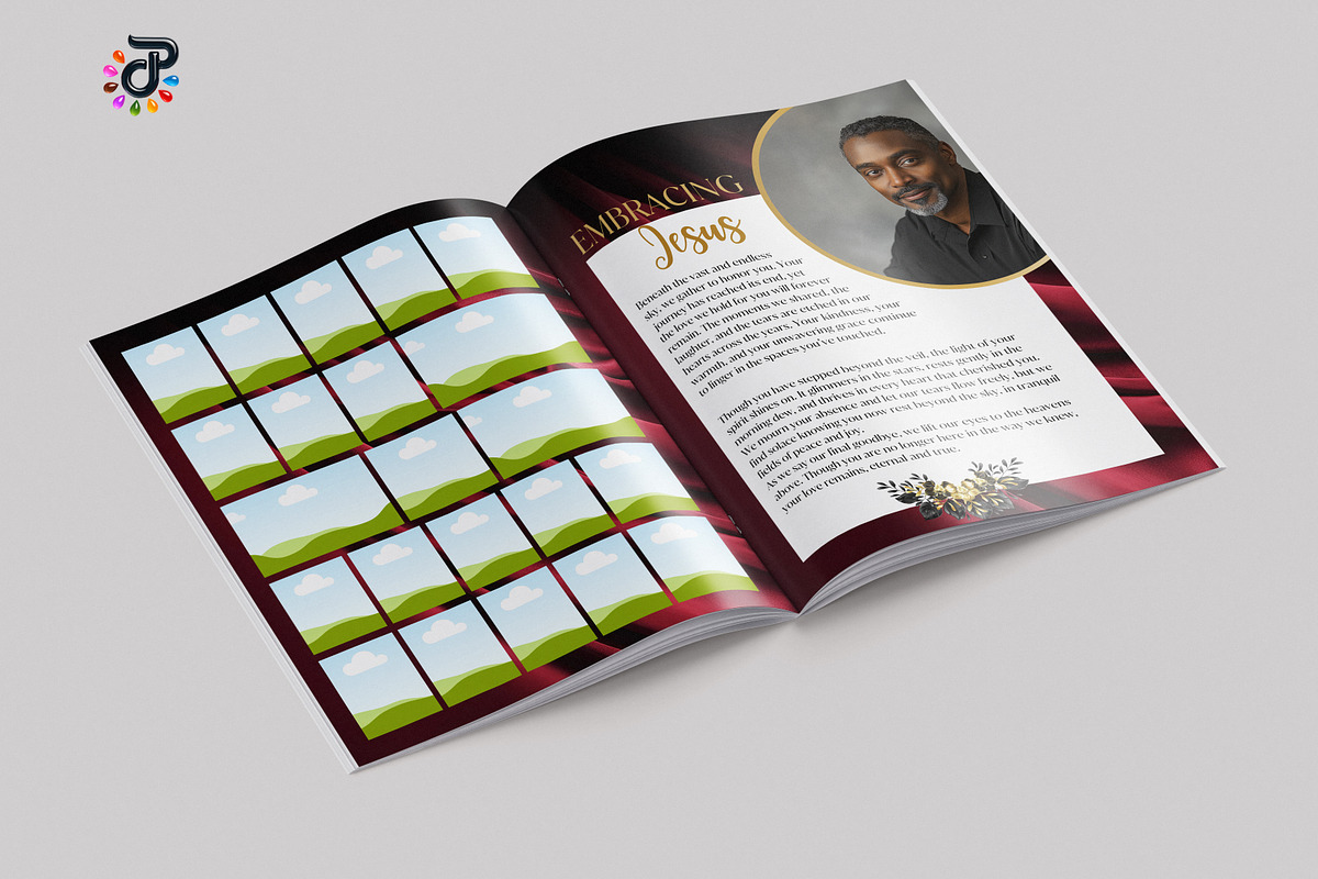 Elegant Canva Obituary Template, a Brochure Template by Protech Design ENT (Photo 8 of 9)