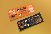 Antidesign Music Concert Ticket, a Card Template by graphicook (Thumbnail 3 of 3)