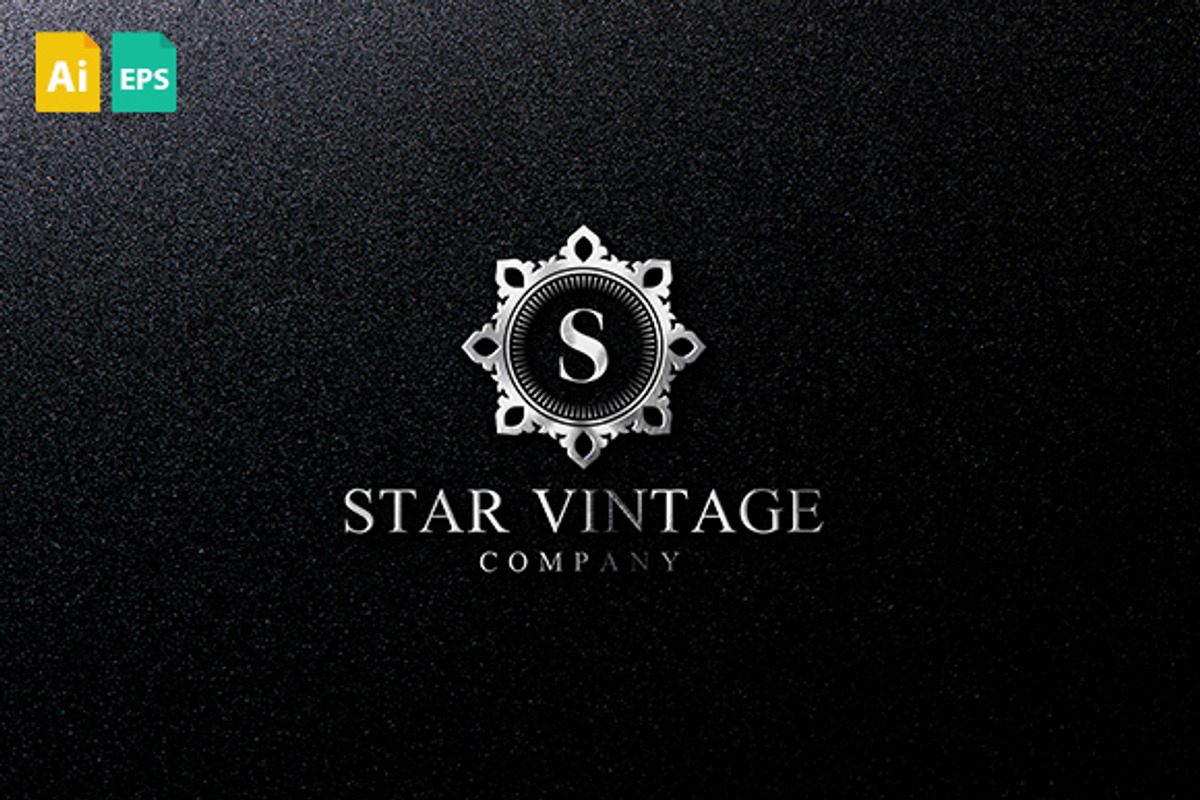 Star Vintage Logo, a Branding & Logo Template by Schneider Design Store (Photo 1 of 3)