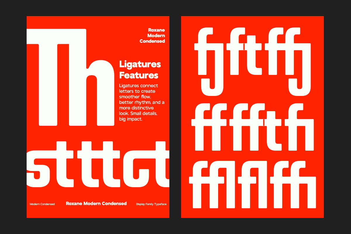 GC Roxane – Modern Display Condensed, a Sans Serif Font by Glyphonic (Photo 11 of 15)