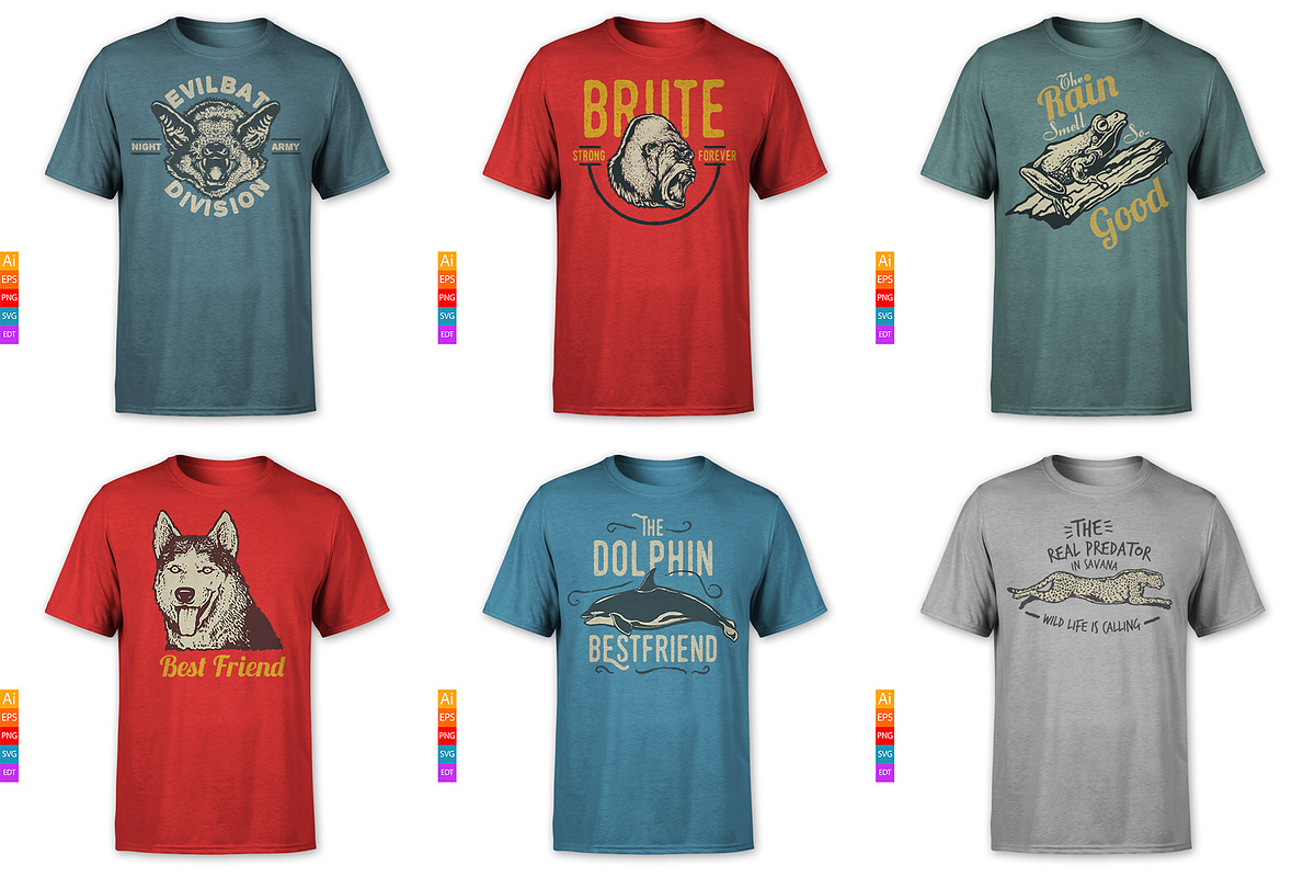 100 T-Shirt and Merchandise Graphics, an Animal Illustration by TSV Art Collective (Photo 10 of 23)