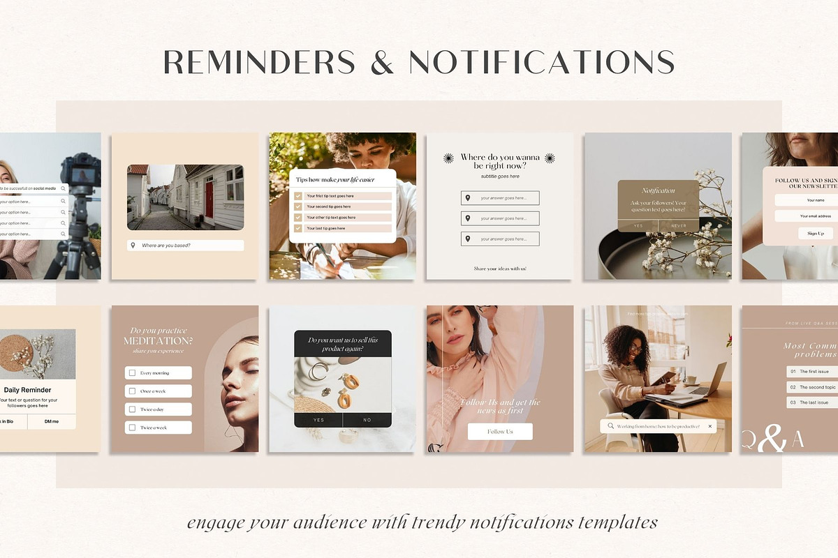 Instagram Engagement Booster | CANVA, a Social Media Template by Lyrata Studio (Photo 7 of 21)