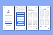 Mobile App Wireframe Layout UX, a Wireframe Template by CreativeShaper (Thumbnail 1 of 3)