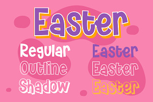 House Easter - Display Fonts Trio