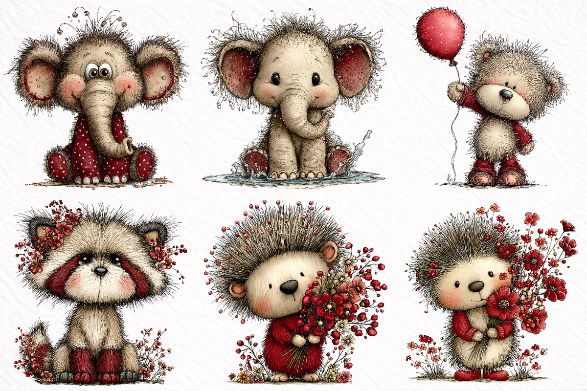 Whimsical Summer Baby Animals Clipar, an Illustration by DreamArtGraphic (Photo 6 of 7)