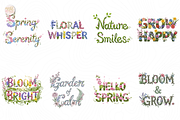 Spring Plant Quote PNG Clipart, an Object Illustration by KennedyStudio (Thumbnail 2 of 5)