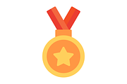 Medal Flat Icon, a Duotone Icon by Pexelpy (Thumbnail 2 of 2)