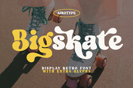 Bigskate - Vintage Retro Font, a Serif Font by Airotype