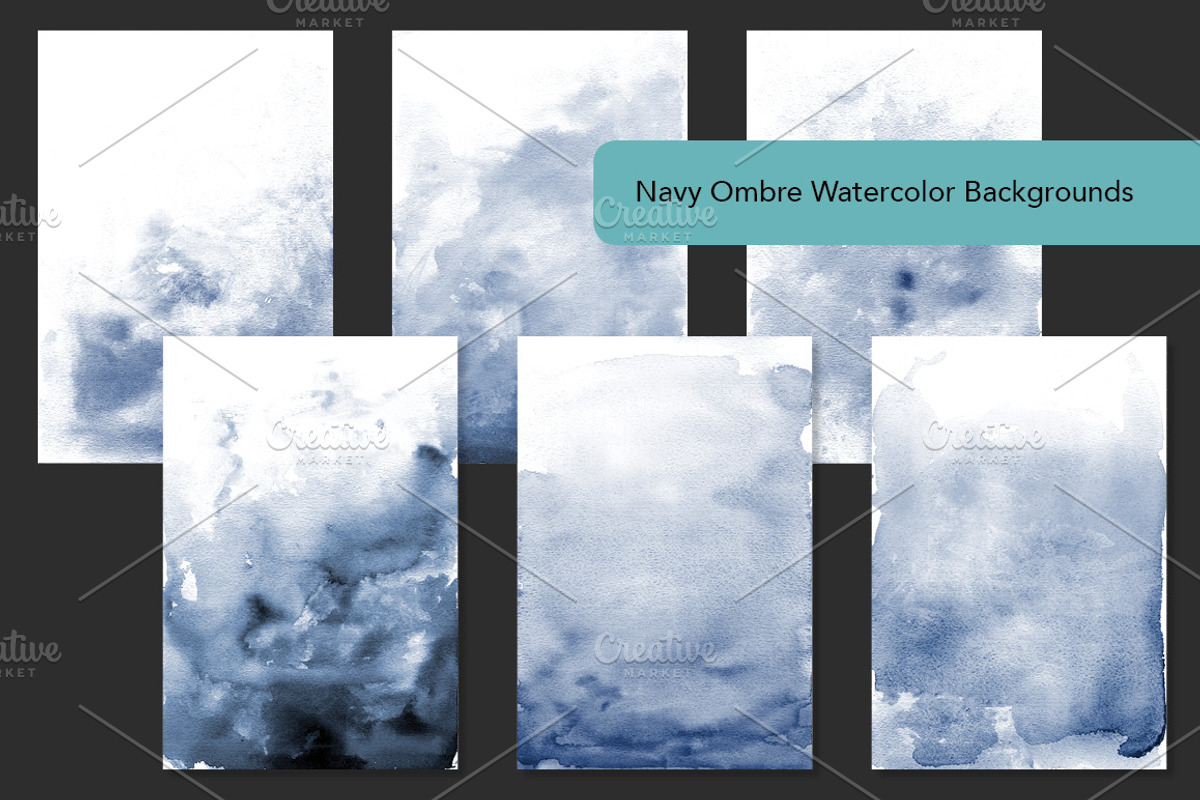 Essential Ombre Watercolor Bundle, a Texture Graphic by M. by mprintly (Photo 3 of 10)
