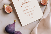 Mediterranean Fig Invitation Mockup, a Product Mockup by Serenefeeling (Thumbnail 4 of 6)