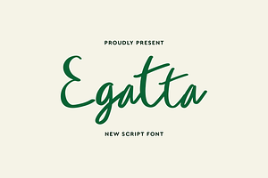 Egatta Script Font