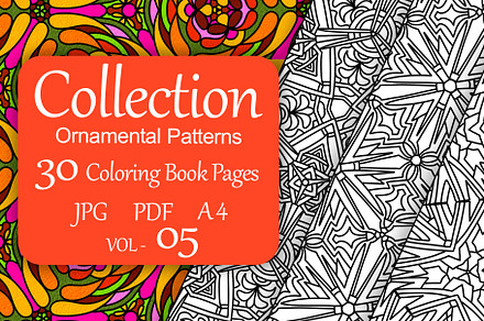 Patterns for coloring PDF,JPG vol-05