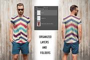 T-shirt mock up (front and back) # 1, a Shirt Mockup by Arfis (Thumbnail 6 of 7)