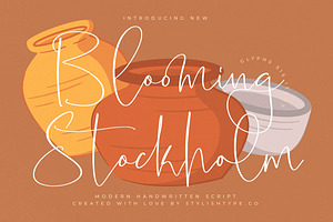 Blooming Stockholm Modern Script