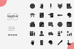 Medical Solid Icons, a Solid Icon by Bloodline
