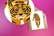 Tiger Head SVG Cricut, tiger vector, an Object Graphic by CreativeByLu (Thumbnail 4 of 4)