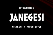 Janegesi - Abstract / Japan Style, a Sans Serif Font by Monoletter Studio (Thumbnail 1 of 3)