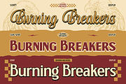 Burning Breakers -  Trio Fonts, a Script Font by Burntilldead (Thumbnail 8 of 12)