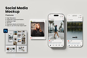 Social Media Mockups, an iPhone Mockup by Getdesign (Thumbnail 1 of 5)