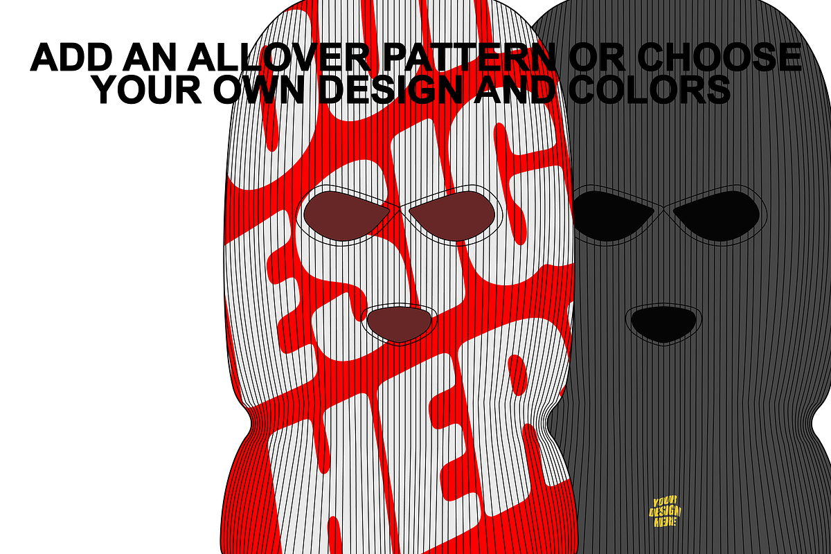 Balaclava Mask Vector Flat Mockup, a Mask Mockup by Infinity Mockups (Photo 3 of 8)