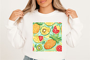 Summer Seamless Pattern, an Illustration by SVGArt (Thumbnail 3 of 9)