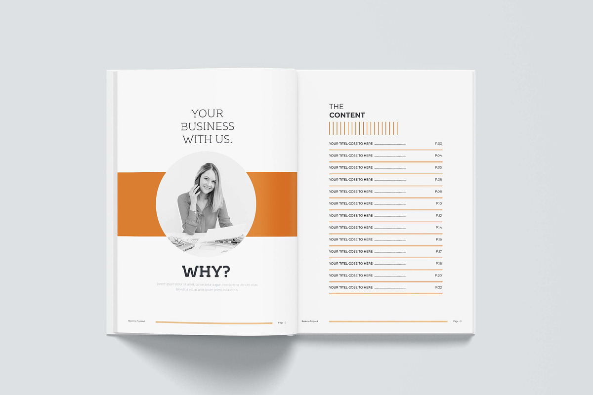 The Proposal | Word, InDesign, a Brochure Template by obayes (Photo 4 of 15)