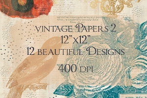 Vintage Digital Papers 2
