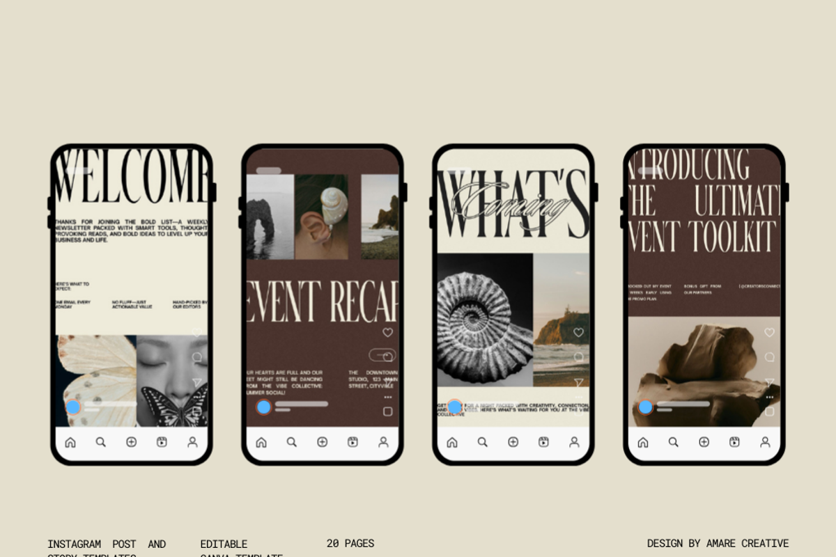 40 Event Marketing Canva Templates, a Social Media Template by Amaré Creative (Photo 6 of 11)
