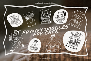 Handdrawn Cafe Stickers, an Emoji Icon by nadispasibenko