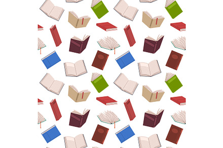 Open books seamless pattern, an Education Illustration by YummyBuum