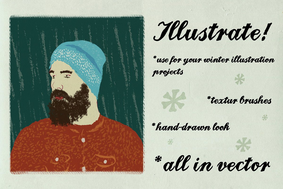 Dry ink brushes VOL.2 scatter&lines, a Brush Add-On by Guerillacraft (Photo 3 of 5)