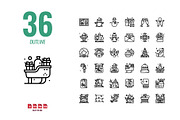 144 Christmas icons, a Solid Icon by Foxyard studio (Thumbnail 5 of 6)