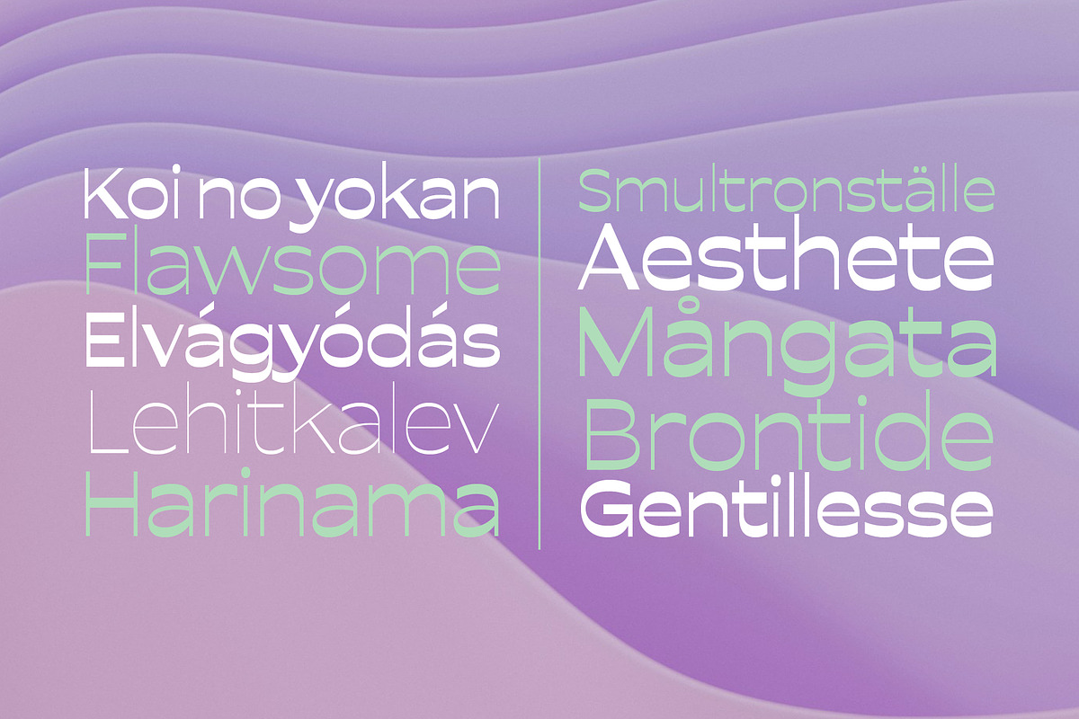 Lunastral Bold, a Sans Serif Font by OceaneM (Photo 6 of 8)