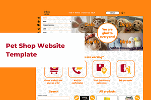 Pet Shop Website Template