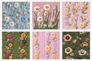 Small Floral Knitted Seamless Patter, a Pattern Graphic by CreationArt (Thumbnail 4 of 5)