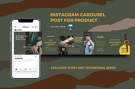 Exclusive watch testimonial keynote, a Social Media Template by rivatxfz