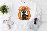 Happy Halloween Cat with Rainbow PNG, an Illustration by Craft Nest (Thumbnail 5 of 6)