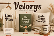 Velorys – Bold Retro Display Font, a Script Font by Wow Magic (Thumbnail 2 of 6)