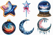 Celestial Christmas Clipart, an Illustration by Craft Nest (Thumbnail 5 of 6)