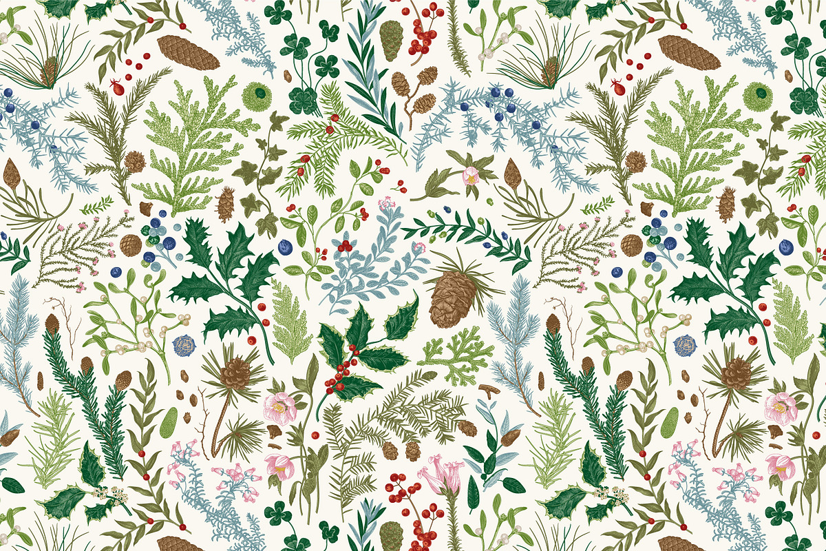 Christmas dreams. Patterns. Color