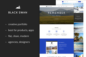 Black Swan Portfolio Template(PSD)