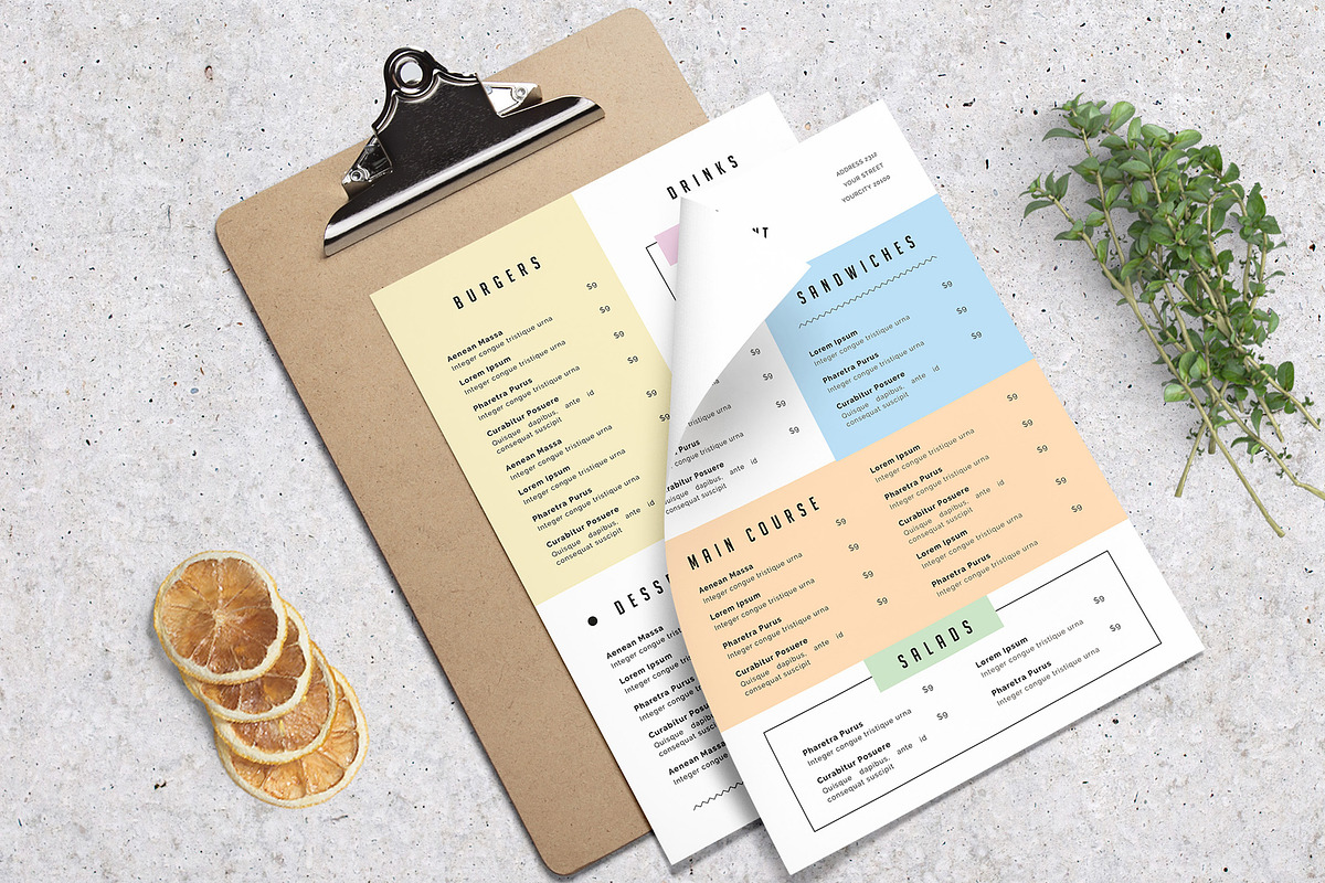 Restaurant Food Menu, a Flyer Template by Creativestoree (Photo 2 of 2)