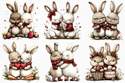 Whimsical Easter Bunny Couples PNG, an Illustration by Craft Nest (Thumbnail 5 of 8)