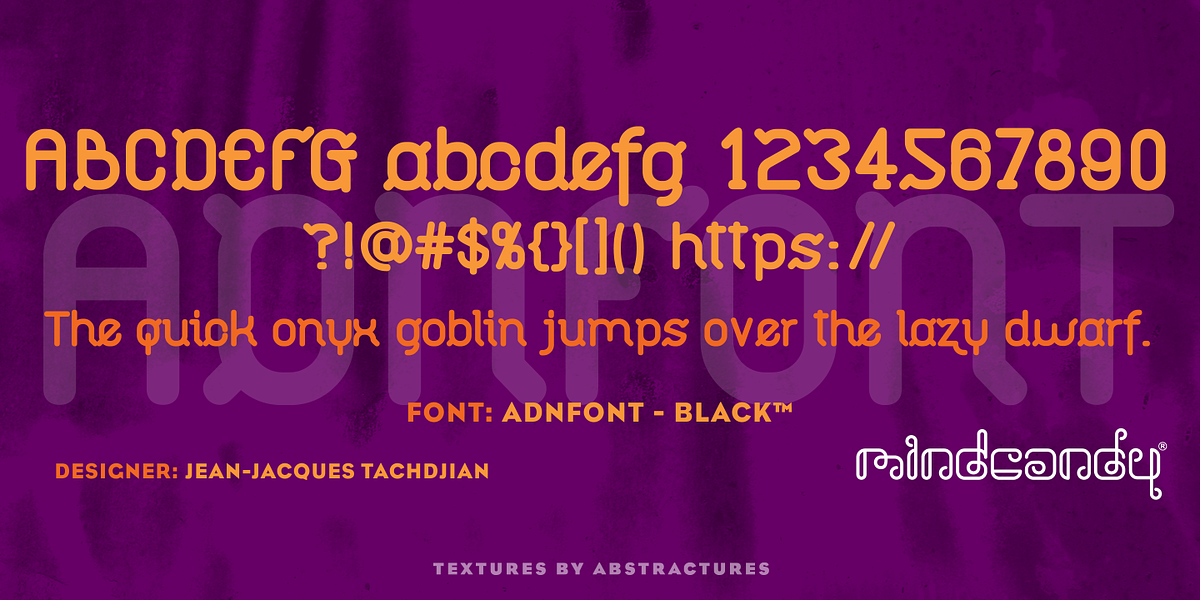 Adnfont™, a Sans Serif Font by MINDCANDY (Photo 5 of 6)