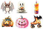 Watercolor Groovy Retro Halloween, an Illustration by Daily.Designs (Thumbnail 5 of 5)